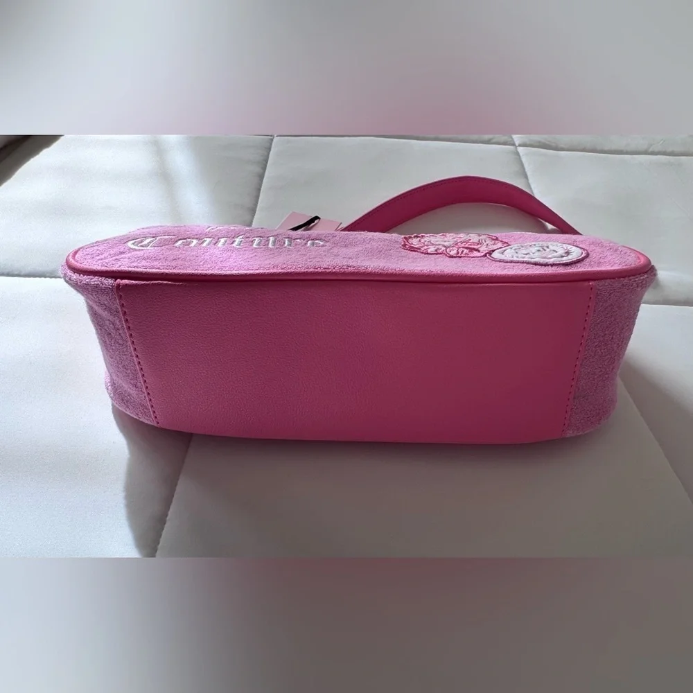 Juicy Couture Vibrant Pink Embroidered Y2K Shoulder Bag